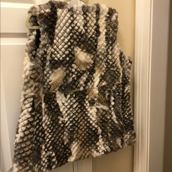 Alberto Makali rabbit fur vest - size Medium - Picture 3 of 3